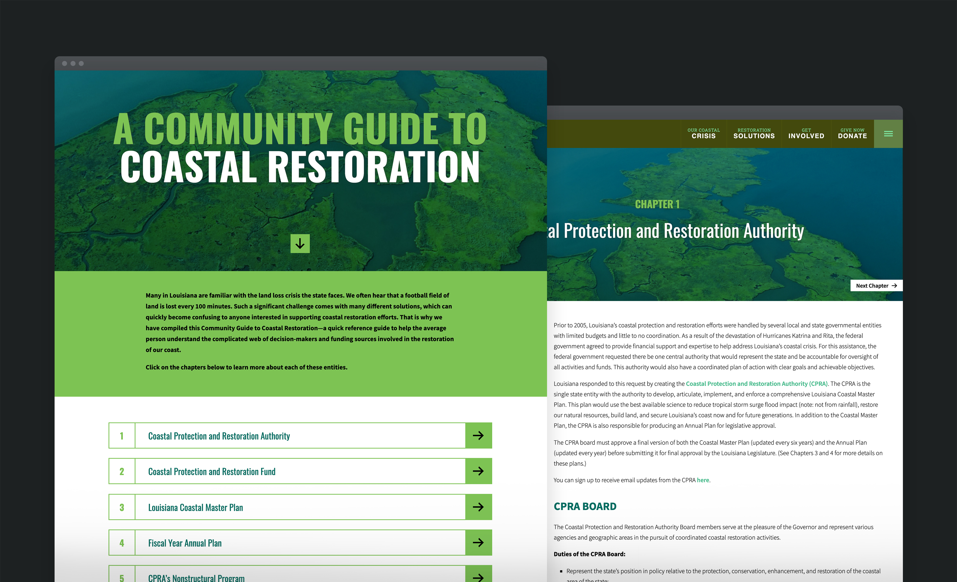 Community Guide landing page