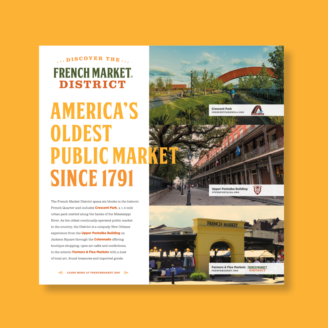 French Market District graphics