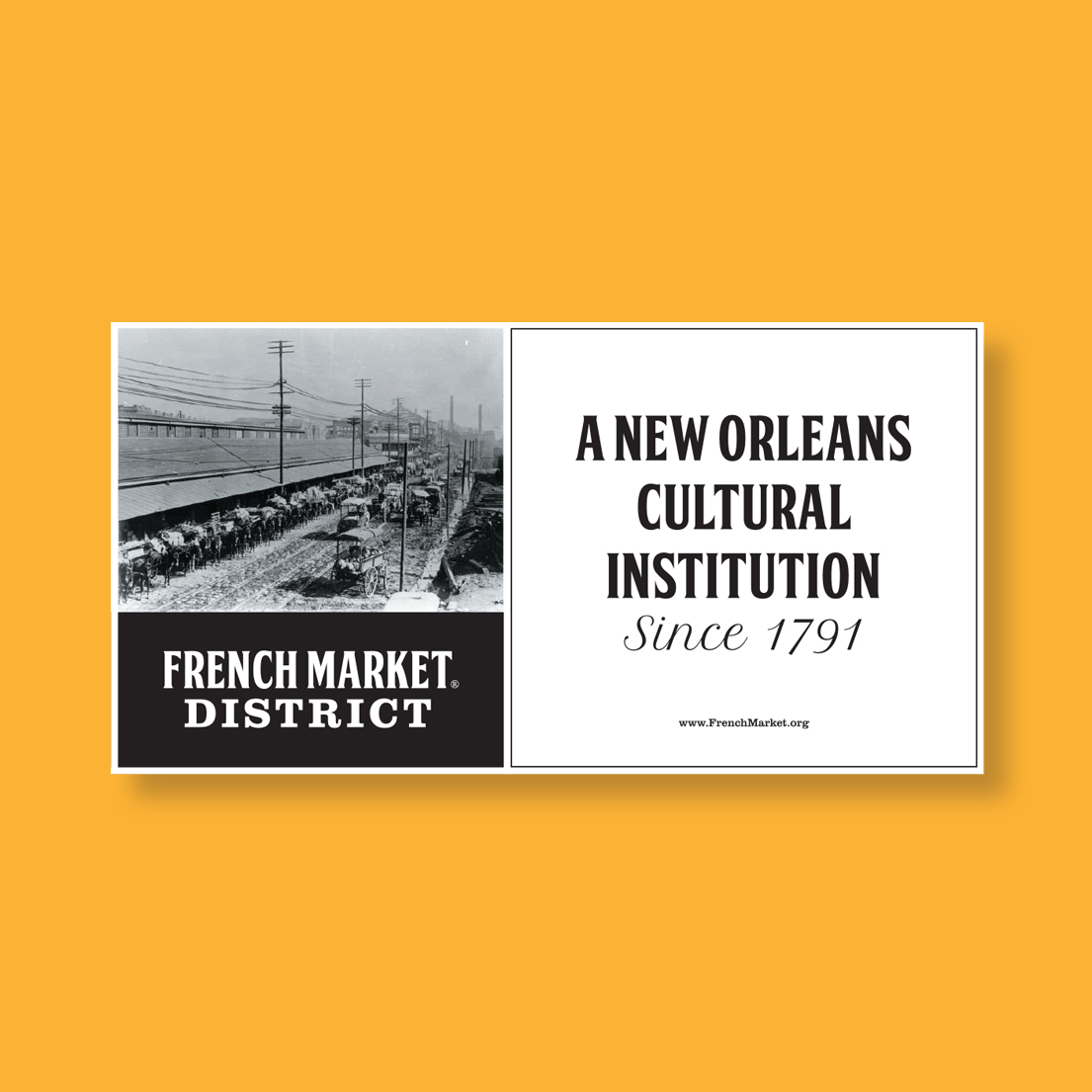 French Market District graphics
