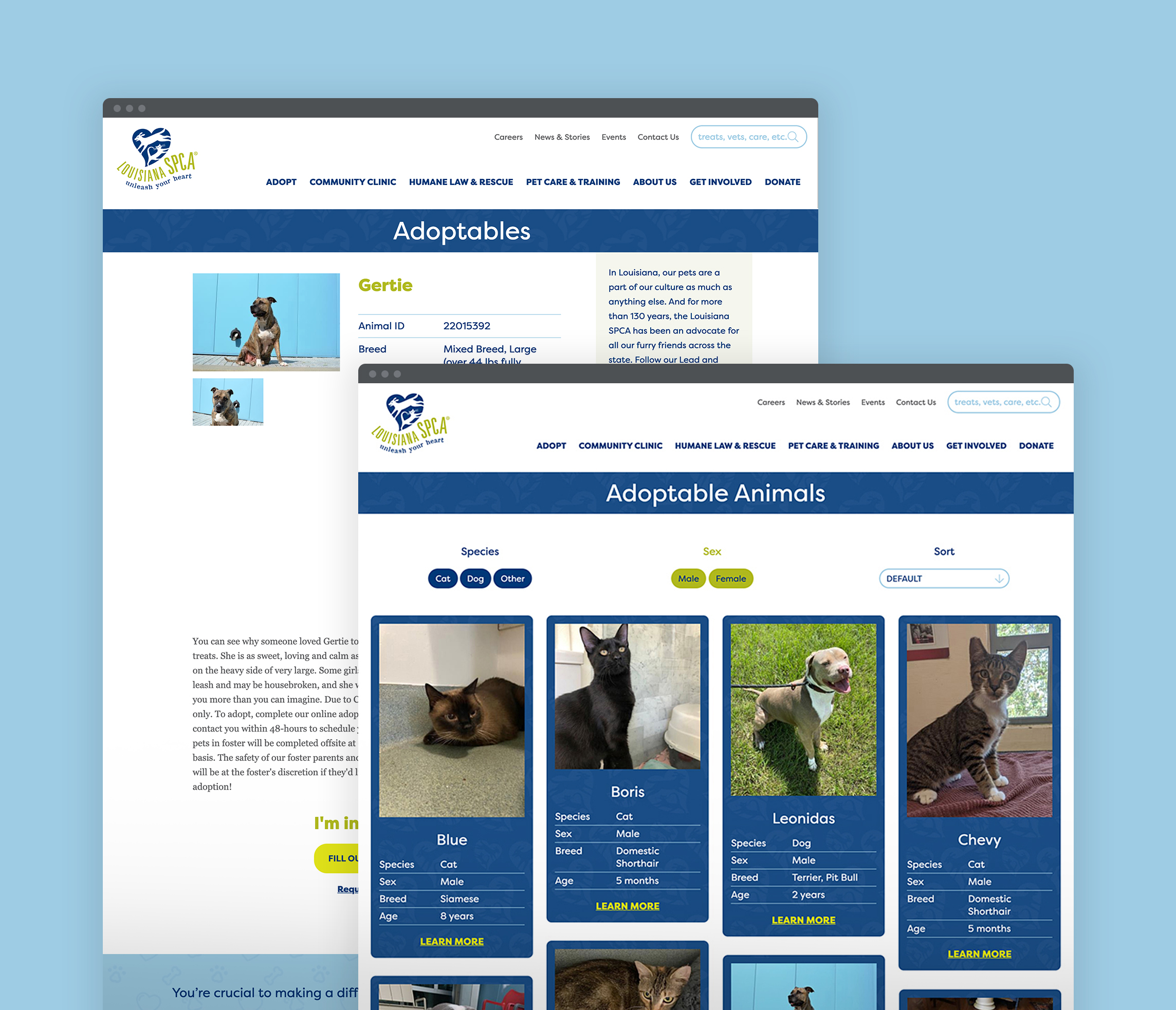 Louisiana SPCA Website