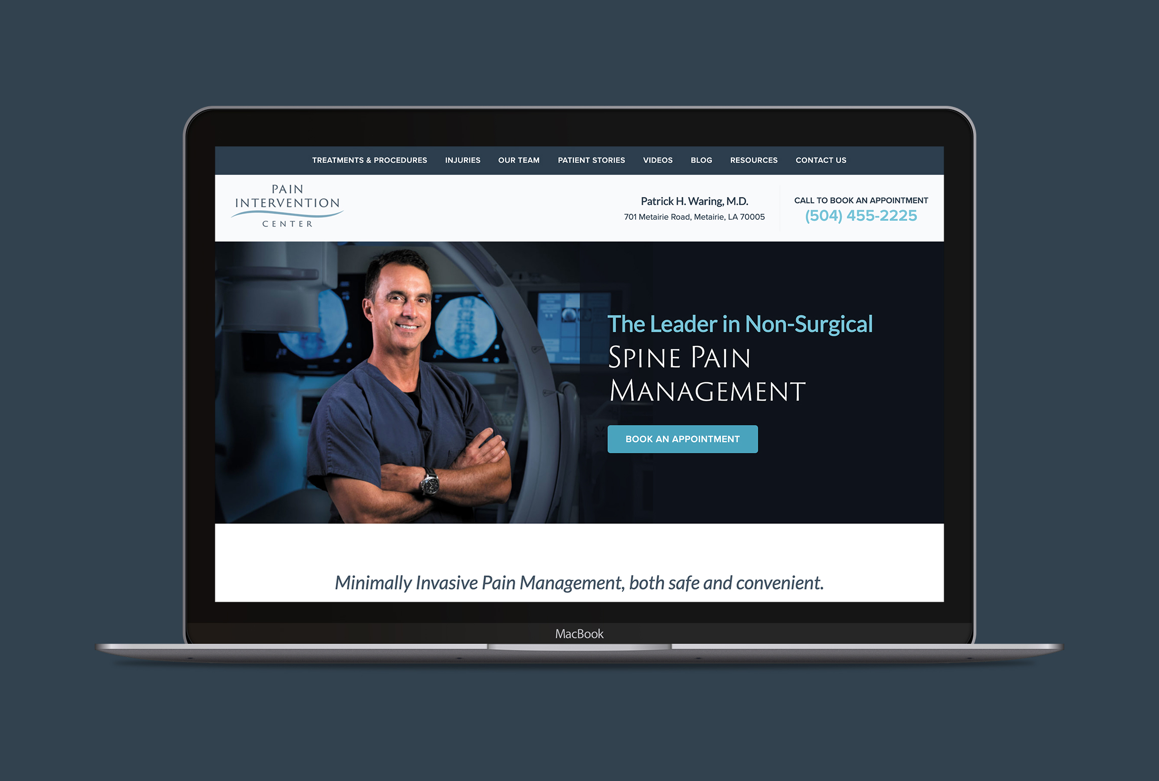 Pain Intervention Center Website